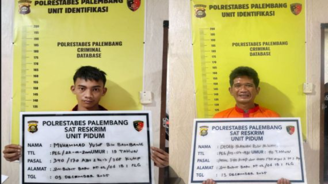 Penangkapan Dua Tersangka Penusukan di Simpang Macan Lindungan Palembang
